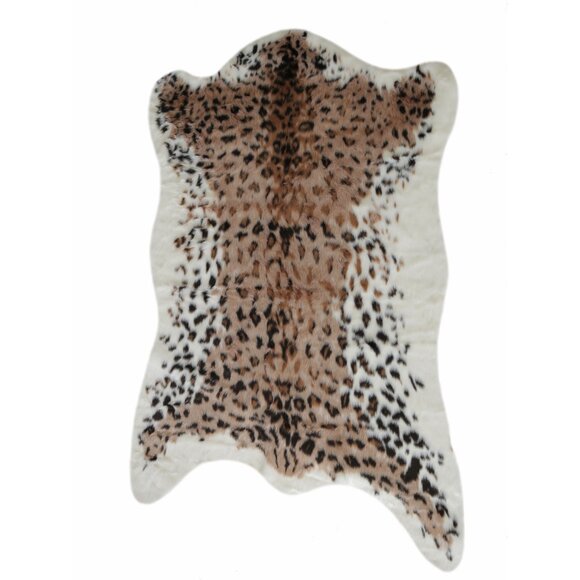 Luxe Home Decor Classic Faux Hide Rug | 1-Piece | El paso leopard | 5.25'x7.5' - Picture 2 of 4